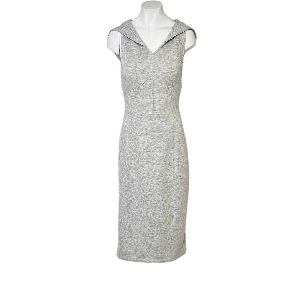 Anthropologie Daily Practice Polo Tank Midi Dress, Grey, Preppy, Collared, S